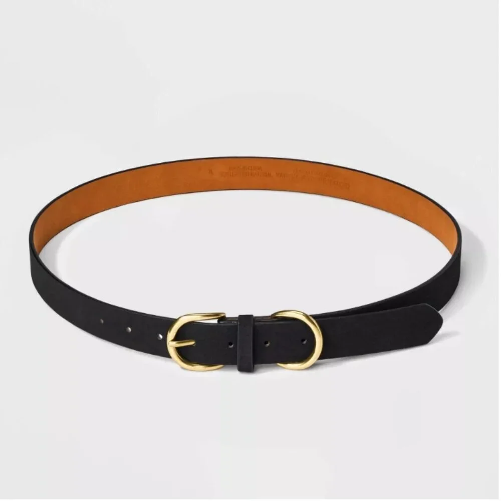 Universal Thread Double Harness Metal Loop Belt – Black – Size M – NWOT